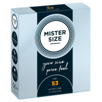 Mister Size Kondome - Breite: 53 mm - Inhalt: 3 Stück