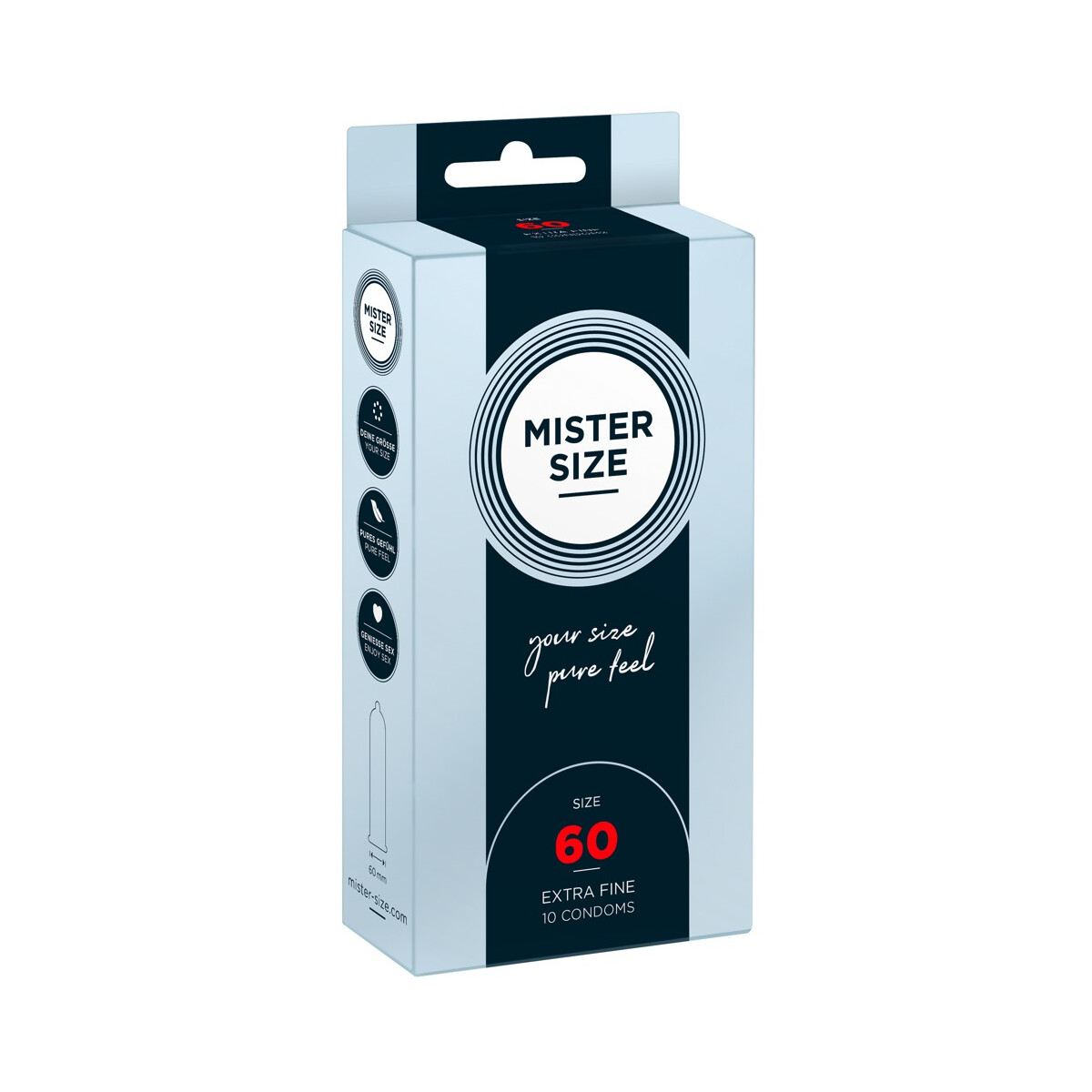 Mister Size Kondome - Breite: 60 mm - Inhalt: 10 Stück