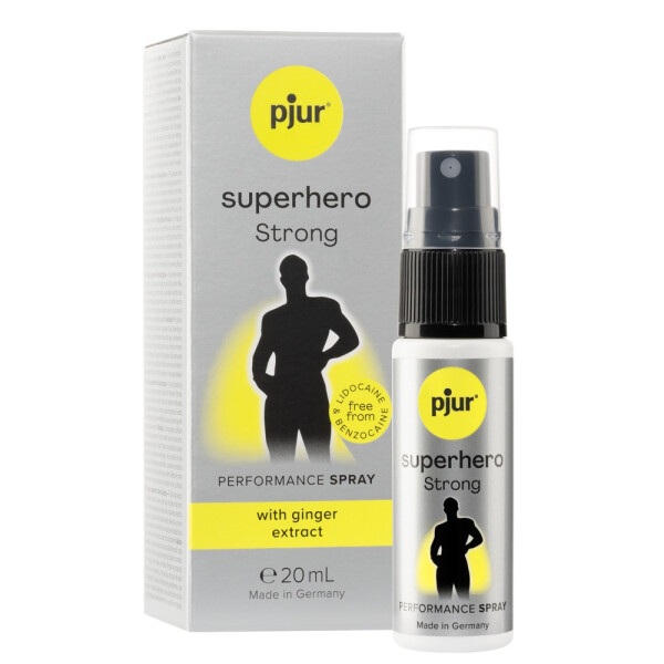 Verzögerungsspray »Pjur Superhero Strong« - Mit Ingwer-Extrakten -  Inhalt 20 ml