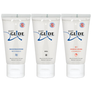 Gleitgel »Just Glide - 3 x 50« - Wasserbasierend und Vegan - Inhalt 150 ml