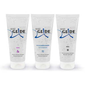 Gleitgel »Just Glide - 3 x 200« - Wasserbasierend und Vegan - Inhalt 600 ml