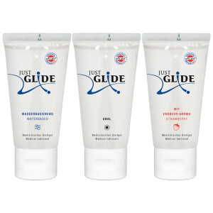 Gleitgel »Just Glide - 3 x 200« - Wasserbasierend und Vegan - Inhalt 600 ml
