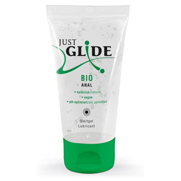 Gleitgel »Just Glide Bio - Anal« auf Wasserbasis - Vegan - Inhalt 50 ml