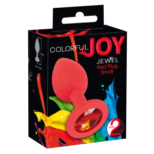Analplug »Jewel Red Plug - Small« mit Schmuckstein - Rot