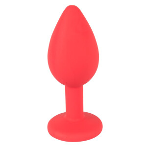 Analplug »Jewel Red Plug - Small« mit Schmuckstein - Rot