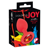 Analplug »Jewel Red Plug - Small« mit Schmuckstein - Rot