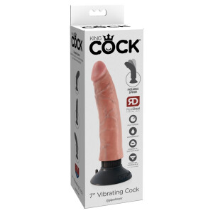 Naturvibrator mit Saugfuß - 18 cm Einführlänge - Biegsam