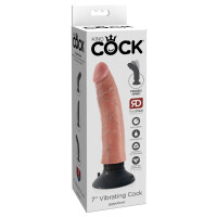 Naturvibrator mit Saugfuß - 18 cm Einführlänge - Biegsam