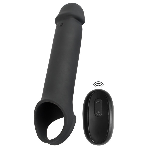 Penishülle mit Hodenring & Vibration + Fernbedienung