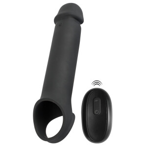 Penishülle mit Hodenring & Vibration + Fernbedienung