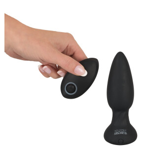 Analplug mit 7 Rotationsmodi & Fernbedienung - Schwarz