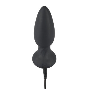 Analplug mit 7 Rotationsmodi & Fernbedienung - Schwarz