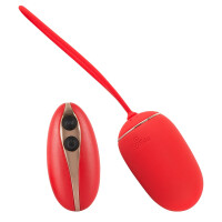 Vibrokugel mit Fernbedienung - Leise & Wasserdicht - Rot