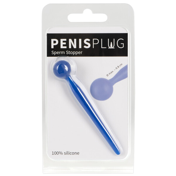 Dilator Harnröhren-Dehner »Sperm Stopper« - Mit Kugel-Spitze - Blau