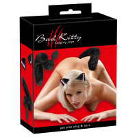 Bad Kitty »Pet Play Set« - Plug mit Schwanz + Ohren - Schwarz