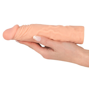 Penis-Manschette - Verlängert Penis um 3 cm -  Hautfarben