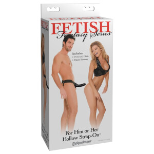 Naturdildo zum Umschnallen für SIE & IHN - Schwarz