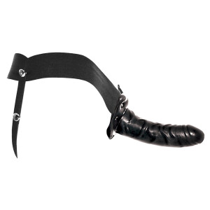 Naturdildo zum Umschnallen für SIE & IHN - Schwarz
