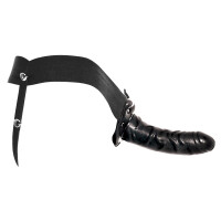 Naturdildo zum Umschnallen für SIE & IHN - Schwarz