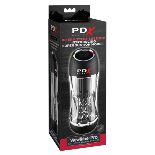 Transparenter Vibro-/Saug-Masturbator " Viewtube Pro "