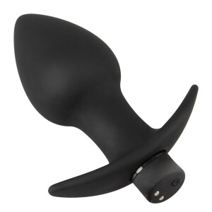 Black Velvets Analplug-Set - 3 Plugs & Vibro-Bullet - Silikon - 10 Modi
