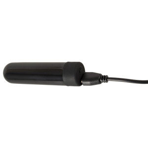 Black Velvets Analplug-Set - 3 Plugs & Vibro-Bullet - Silikon - 10 Modi