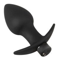 Black Velvets Analplug-Set - 3 Plugs & Vibro-Bullet - Silikon - 10 Modi