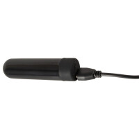 Black Velvets Analplug-Set - 3 Plugs & Vibro-Bullet - Silikon - 10 Modi