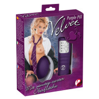 Vibro-Ei »Velvet Purple Pill« mit 4-Stufen-Vibration - Lila