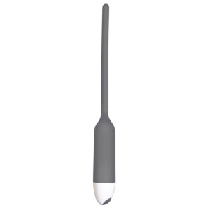 Dilator - Harnröhren-Vibrator aus Silikon - Grau - 6 mm
