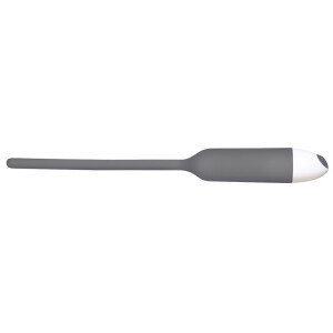 Dilator - Harnröhren-Vibrator aus Silikon - Grau - 6 mm