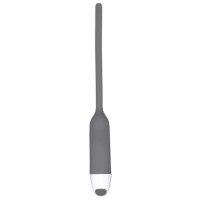 Dilator - Harnröhren-Vibrator aus Silikon - Grau - 6 mm