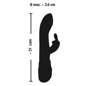 Smile Vibrator »Blacky« mit Klitoris-Reizarm und 7 Vibrationsmodi - Schwarz