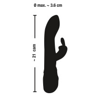 Smile Vibrator »Blacky« mit Klitoris-Reizarm und 7 Vibrationsmodi - Schwarz