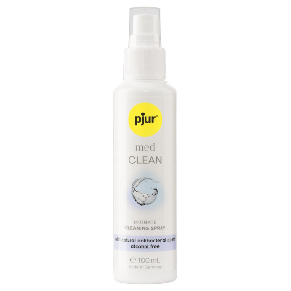 Pjur med Clean - ohne Alkohol - für Intimbereich & Toys - Inhalt 100 ml