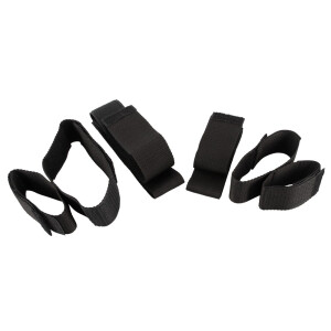 Bad Kitty Fessel-Set aus Gurtmaterial - 4-teilig - Schwarz