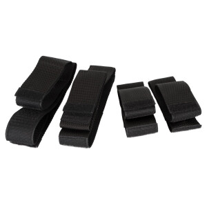 Bad Kitty Fessel-Set aus Gurtmaterial - 4-teilig - Schwarz