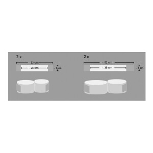 Bad Kitty Fessel-Set aus Gurtmaterial - 4-teilig - Schwarz