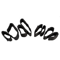 Bad Kitty Fessel-Set aus Gurtmaterial - 4-teilig - Schwarz
