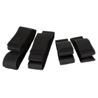 Bad Kitty Fessel-Set aus Gurtmaterial - 4-teilig - Schwarz