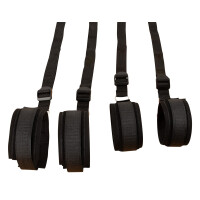 Fessel-Set für das Bett - 4 Fesseln mit Verbindungsstück