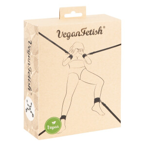 Bettfessel-Set in Leder-Optik - Vegan - Schwarz