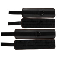 Bettfessel-Set in Leder-Optik - Vegan - Schwarz