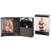 Abierta Fina - »BH plus Straps-Slip Set« - Schwarz