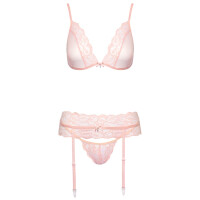 Soft-BH, Strapsgurt & String im Set von kissable - Rosa