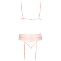 Soft-BH, Strapsgurt & String im Set von kissable - Rosa