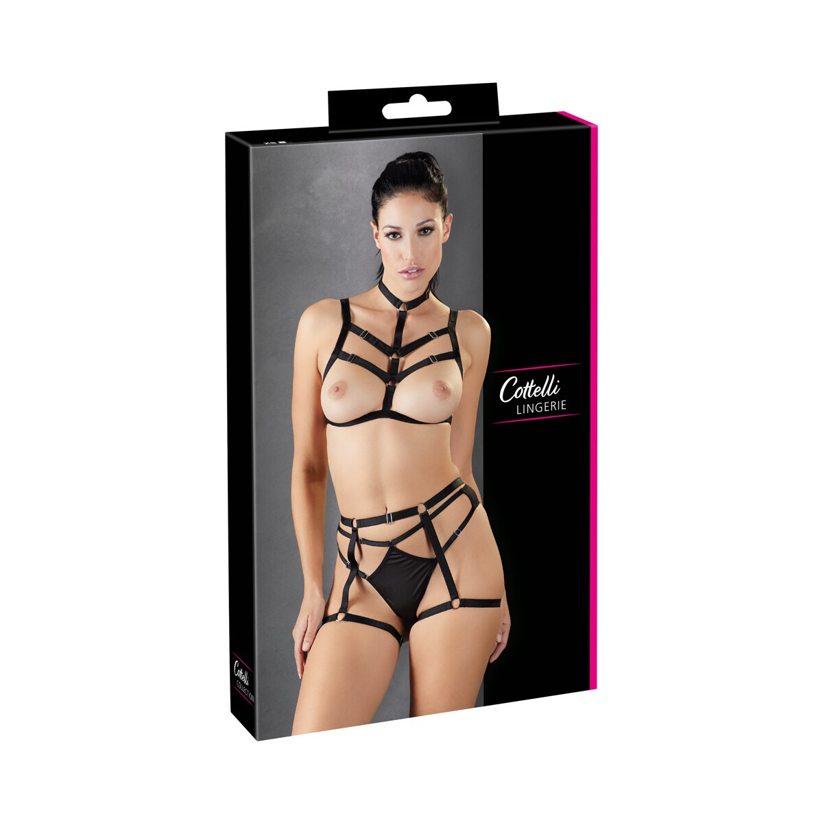 3-teiliges Set mit Brust- und Hüftharness - S-L