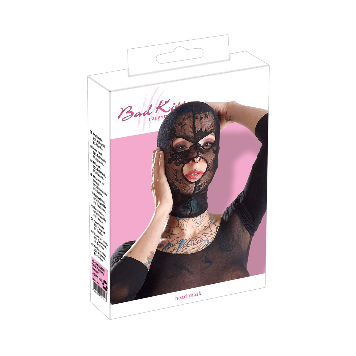 Kopfmaske schwarz box