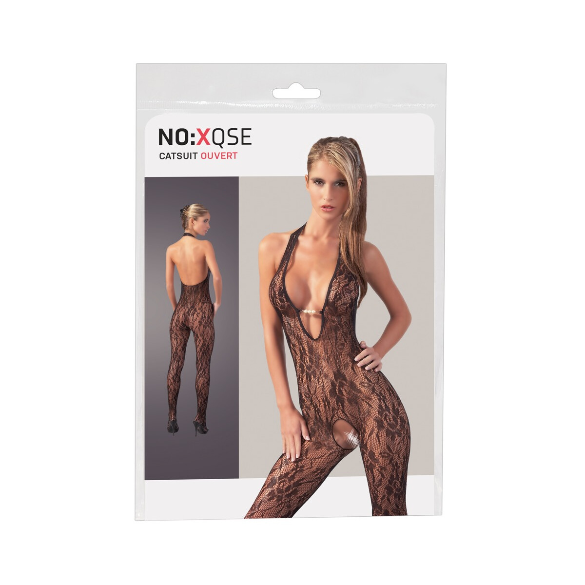 Catsuit schwarz S/M box