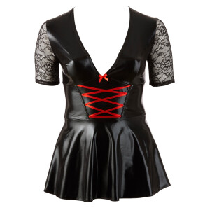 Kleid schwarz/rot XL